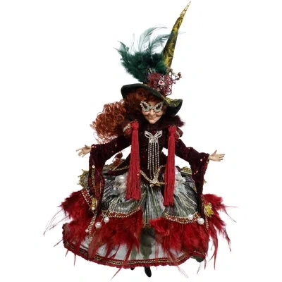Mark Roberts Towering Terror Witch, Small - 20 Inches In Orange;silver;blue;green;red