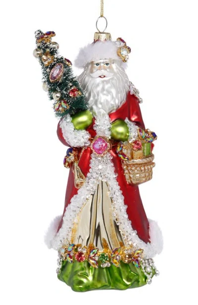 Mark Roberts Traditional  Santa Ornament In Multi