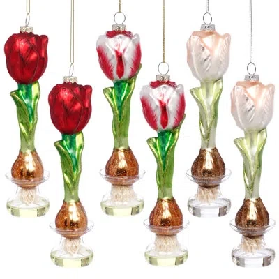 Mark Roberts Tulip Bulb Ornament, Set Of 6 - 7 Inches In Multi