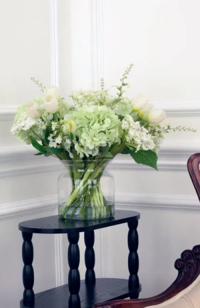 Mark Roberts Tulip Hydrangea Jar In Green