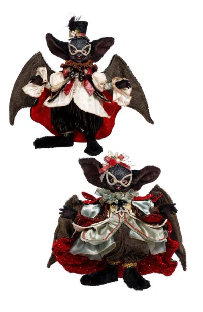 Mark Roberts Vampire Bat, Set  Of 2 In Multi