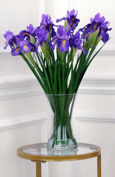Mark Roberts Vase Of Iris In Purple