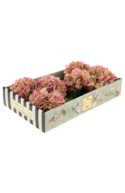 Mark Roberts Vibrant Hydrangea Natural Touch, Box Of 6 In Pink