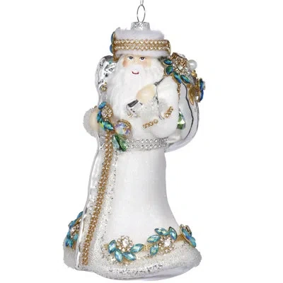 Mark Roberts Winter White Santa Hanging Figurine Ornament