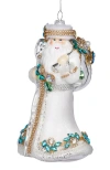 Mark Roberts Winter White Santa Ornament In White