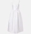 Markarian Apple Cotton And Silk Midi Dress