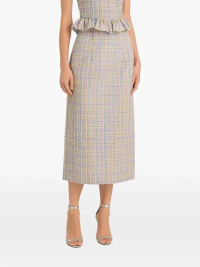 Markarian Betsy Pencil Midi Skirt In Gray