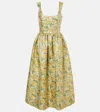 Markarian Floral Lamé Jacquard Gown In Multicoloured