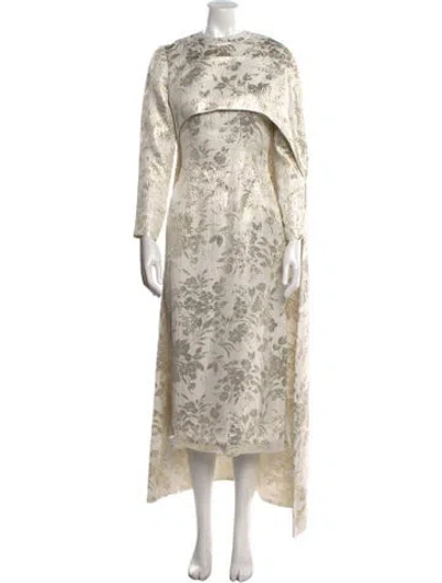 Pre-owned Markarian Floral Print Long Dress