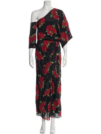 Pre-owned Markarian Floral Print Long Dress In Multi