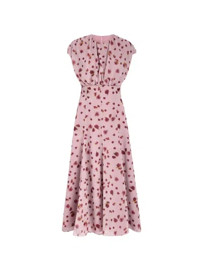 Markarian Floral-print Midi Dress In Multi