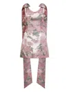 Markarian Gita Mini Brocade Tie Dress In Pink