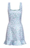 Markarian Kira Floral Brocade Mini Dress In Multi