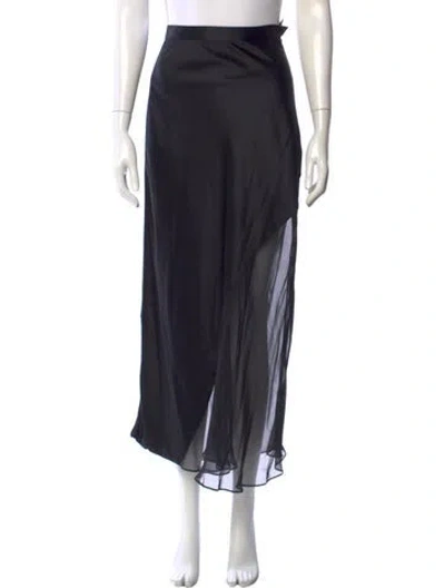 Pre-owned Markarian Long Skirt In Black