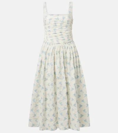 Markarian Maeve Floral Cotton-blend Midi Dress