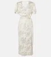 Markarian Marni Floral Jacquard Wrap Dress In White