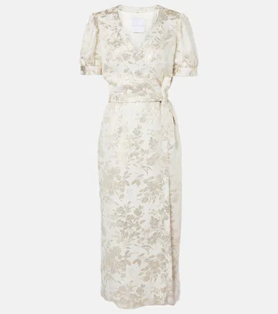 Markarian Marni Floral Jacquard Wrap Dress In White