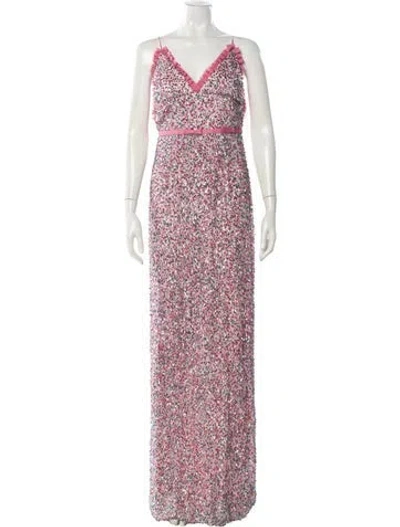 Pre-owned Markarian Nylon Long Dress W/ Tags In Purple