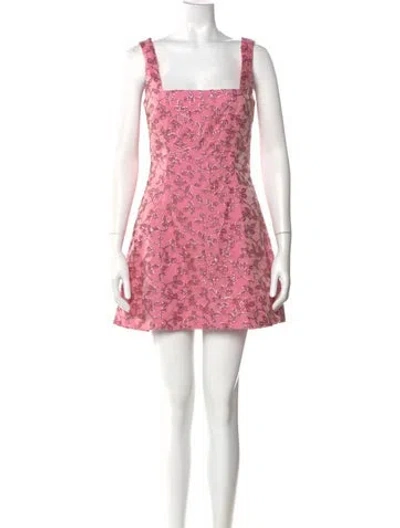 Pre-owned Markarian Nylon Mini Dress In Pink