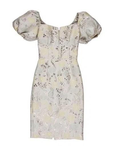 Pre-owned Markarian Printed Knee-length Dress In Gray