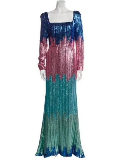Pre-owned Markarian Printed Long Dress