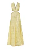 Markarian Pyrra Sequined Cutout Gown In Yellow