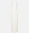 Markarian Robin Floral Jacquard Gown In White