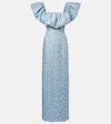 Markarian Rowan Floral Brocade Gown