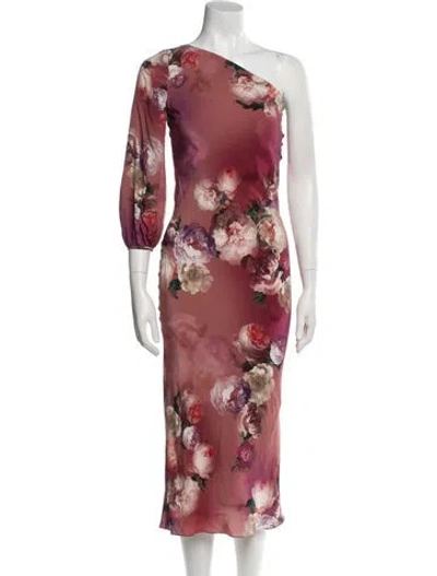 Pre-owned Markarian Silk Long Dress In Pink