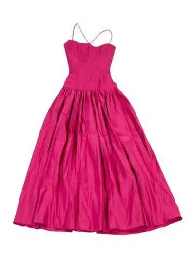 Pre-owned Markarian Silk Long Dress In Pink