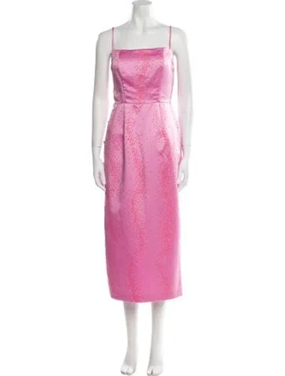 Pre-owned Markarian Silk Long Dress W/ Tags In Pink
