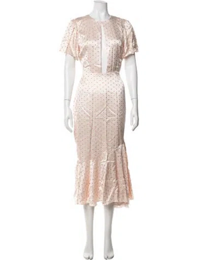 Pre-owned Markarian Silk Long Dress W/ Tags In Pink