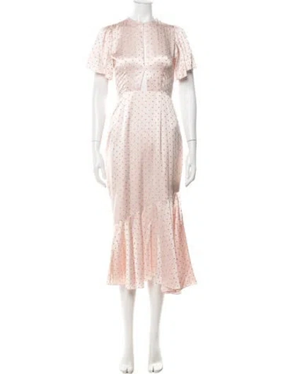 Pre-owned Markarian Silk Midi Length Dress In Pink