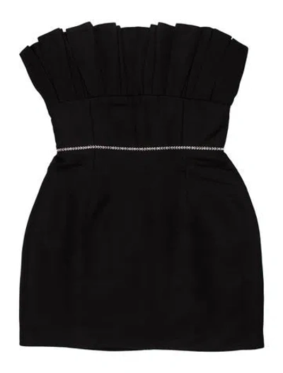 Pre-owned Markarian Silk Mini Dress In Black
