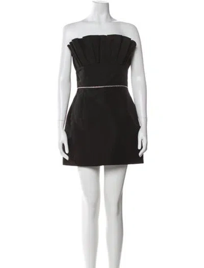 Pre-owned Markarian Silk Mini Dress In Gray