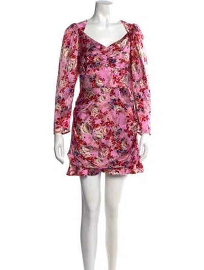 Pre-owned Markarian Silk Mini Dress In Pink