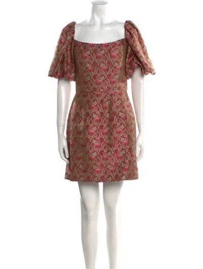 Pre-owned Markarian Silk Mini Dress In Red
