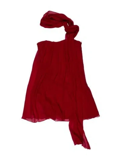 Pre-owned Markarian Silk Mini Dress W/ Tags In Red