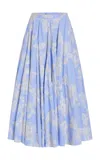 Markarian Soleil Embroidered Cotton-blend Full Skirt In Multi