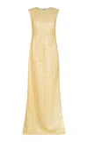 Markarian Sonja Sequined Gown In Yellow