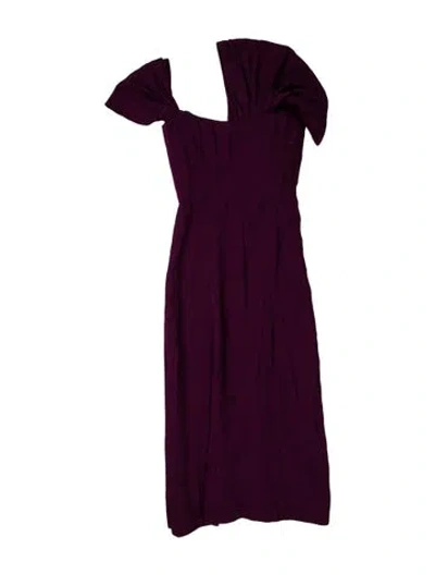 Pre-owned Markarian Strapless Long Dress In Purple