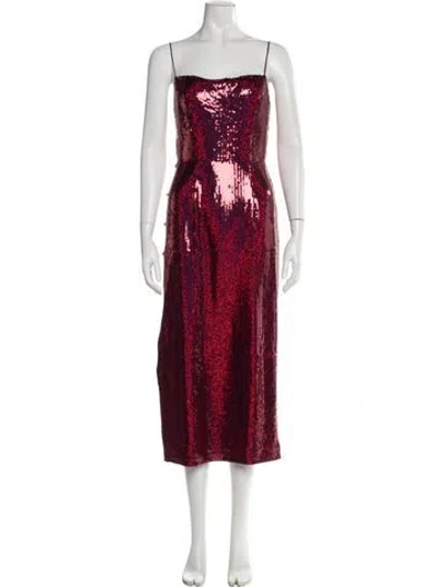 Pre-owned Markarian Strapless Midi Length Dress W/ Tags In Purple