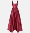 Markarian Strapless Silk Gown In Rot