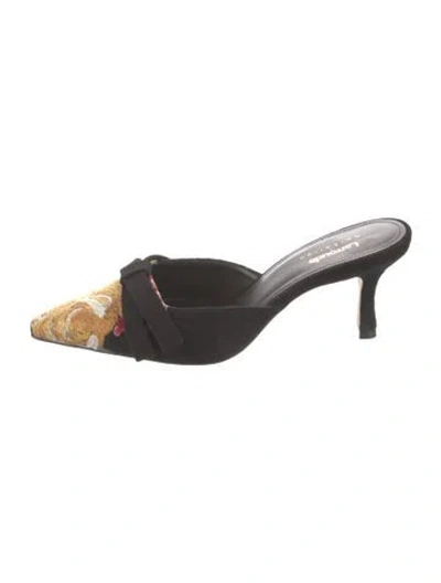 Pre-owned Markarian Suede Mules W/ Tags In Black