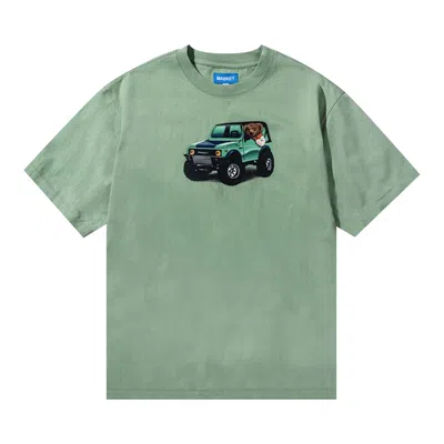Pre-owned Market 4x4 Bear T-shirt 'basil' | Green | Men's Size S