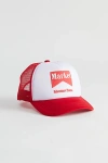 MARKET ADVENTURE TEAM TRUCKER HAT IN RED/WHITE, MEN'S AT URBAN OUTFITTERS