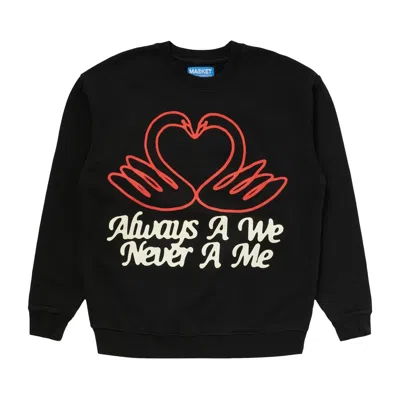 Pre-owned Market Always We Crewneck 'vintage Black' | Men's Size Xl