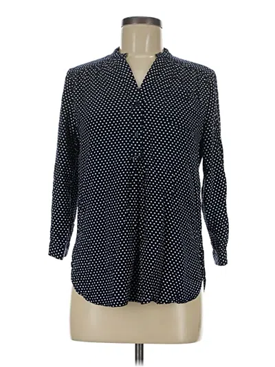 Pre-owned Market & Spruce 3/4 Sleeve Blouse In Black