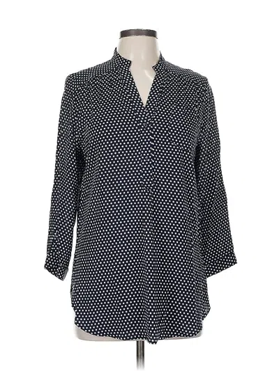 Pre-owned Market & Spruce 3/4 Sleeve Blouse In Blue