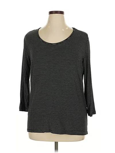 Pre-owned Market & Spruce 3/4 Sleeve T-shirt In Black